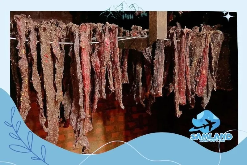 Cách chế biến thịt trâu gác bếp Lào Cai truyền thống