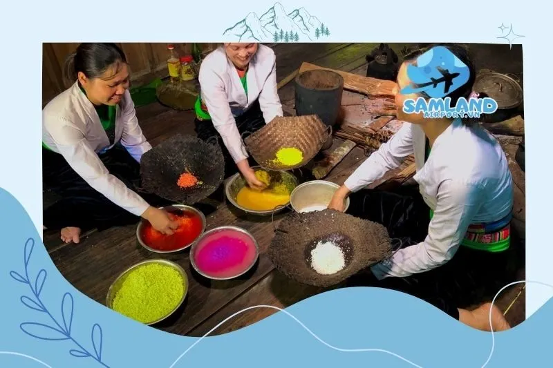 Cách Làm Xôi Ngũ Sắc Lào Cai Truyền Thống